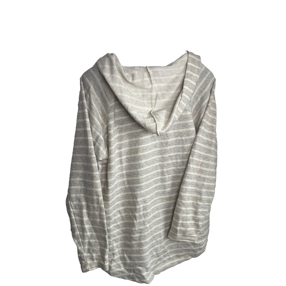 Blue 84 Striped Lace-up V-Neck Lightweight Hoodie Pullover 2X McCall Idaho - Picture 7 of 7